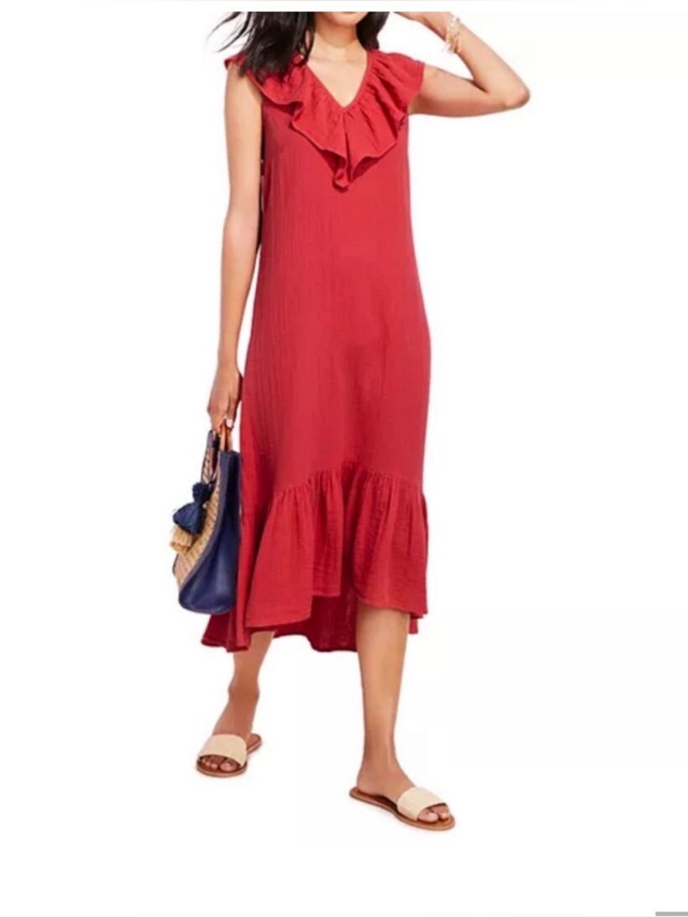 Vineyard Vines Red Maxi Dress Size Small